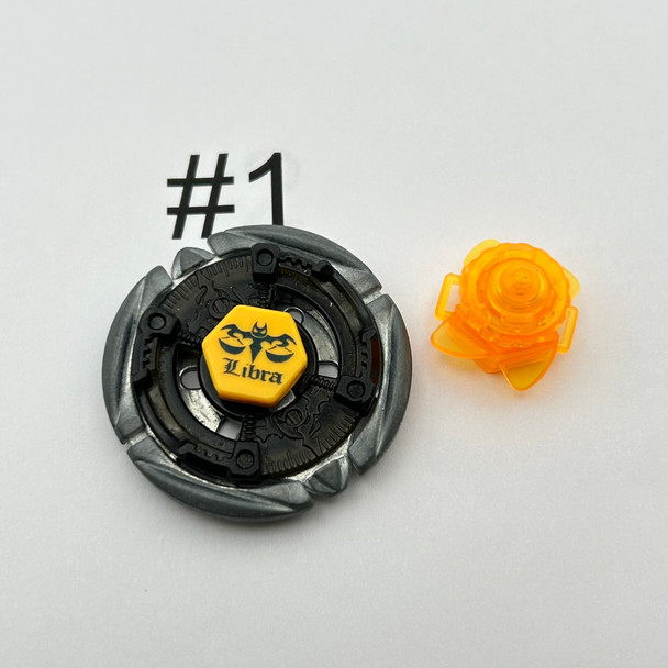 TAKARA TOMY Flame Libra DF145S Hybrid Wheel Custom Set Stamina & Defense Type Beyblade Metal Fight / Metal Fusion BB-57 [USED]