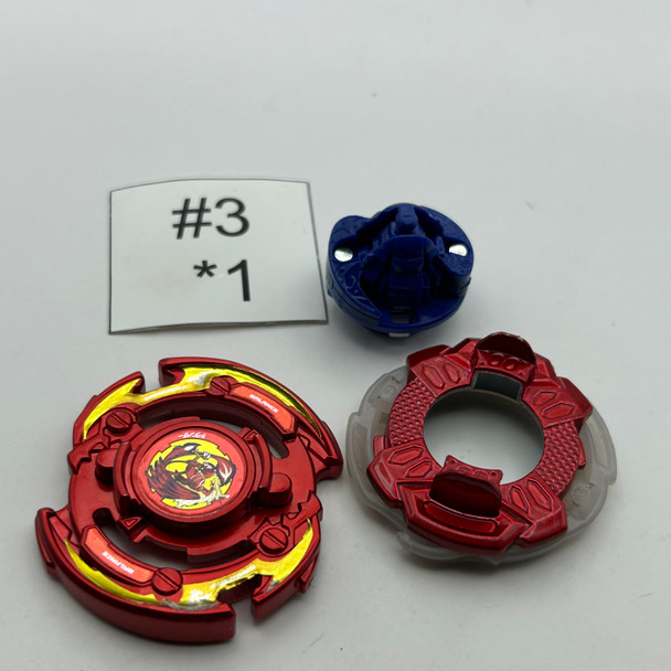 TAKARA TOMY Dranzer Flame 00 Zeta RED Burst Beyblade B-101 02 [USED]