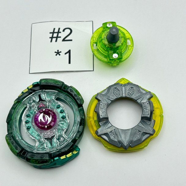 TAKARA TOMY Twin Nemesis / Noctemis 1'Hit Wedge Burst God Beyblade B-125 06 [USED]