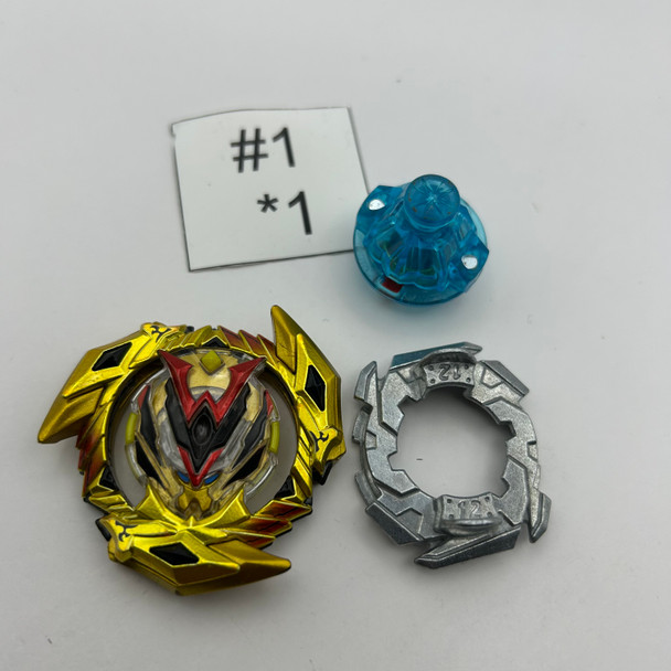 TAKARA TOMY Winning Valkyrie 12 Volcanic (Gold Ver.) Burst Cho-Z Beyblade B-132 01 Custom Combo [USED]