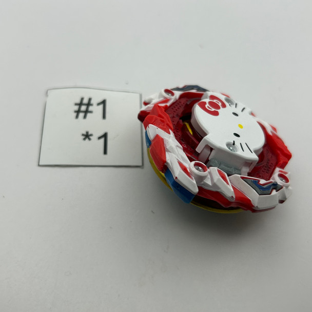 TAKARA TOMY Astral Hello Kitty Over Revolve' Burst DB Beyblade B-00 [USED]