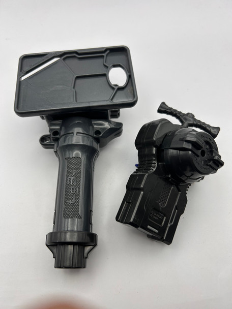 TAKARA TOMY Grey 3-Segment Launcher Grip BB-73 + Dual Spin Launcher #20 [USED]