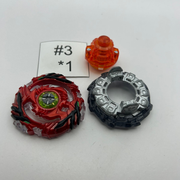 TAKARA TOMY Drain Fafnir 8 RED Nothing God Customize Set Burst Beyblade B-98 [USED]
