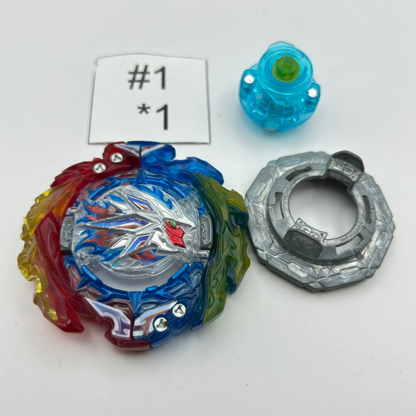 TAKARA TOMY King Helios Blue RR Giga Zone'+Z Burst BU DB Beyblade B-203 [USED]