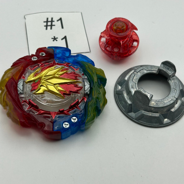 TAKARA TOMY Blue Super Hyperion RR Tapered Xplosion-2 Burst BU DB Beyblade B-203 [USED]