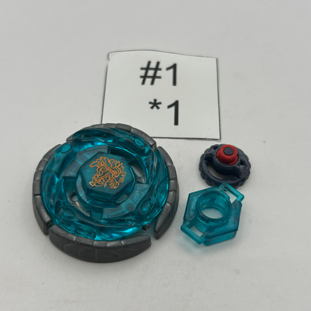 TAKARA TOMY Earth Aquario 90CS Beyblade Metal Fight / Metal Masters BB-86 Custom Combo [USED]