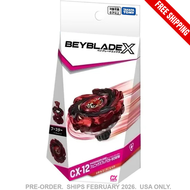 [PRE-ORDER] TAKARA TOMY Beyblade X Phoenix Flare Z9-80WW CX-12 [FREE SHIPPING] [USA ONLY]