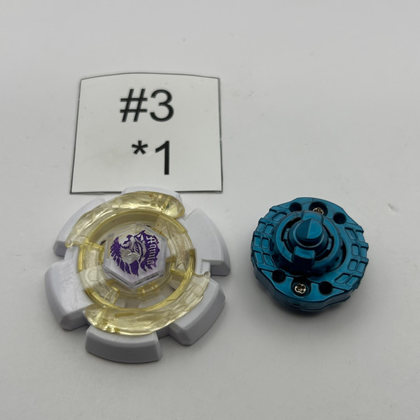 TAKARA TOMY Clay Gemios M145Q Metal Fusion Plastic Beyblade BB-45 02 [USED]