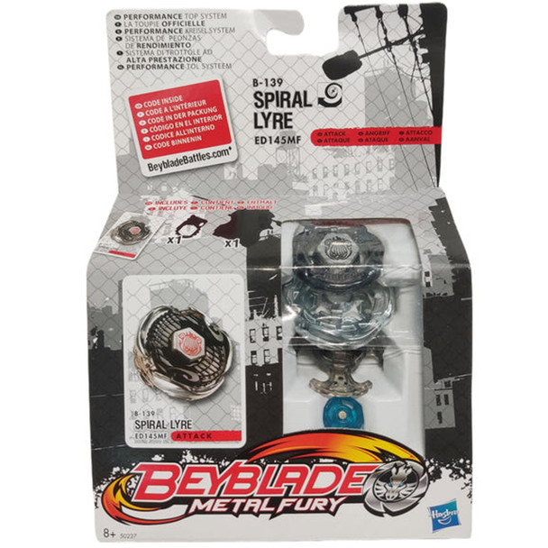 HASBRO Spiral Lyre / Screw Lyra ED145MF Metal Fury Beyblade B-139
