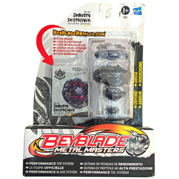 HASBRO Gravity Destroyer / Perseus AD145WD Metal Masters Beyblade BB-80