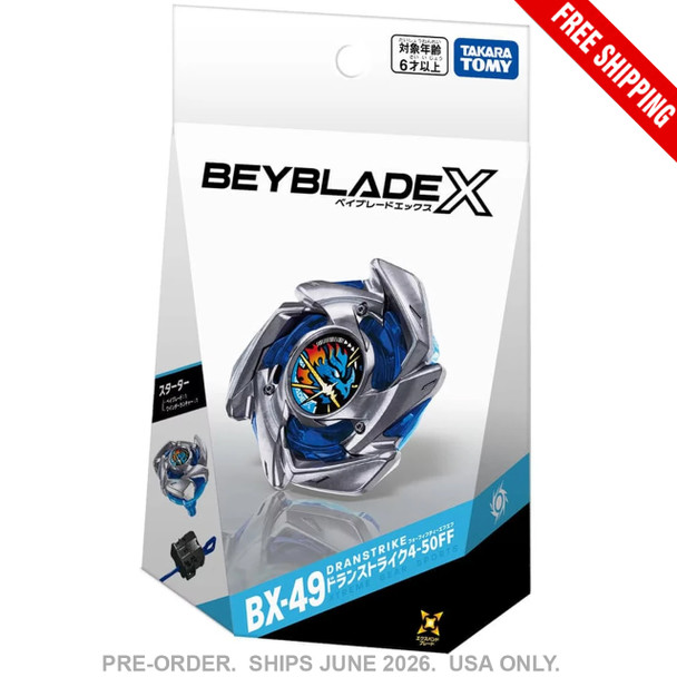 [PRE-ORDER] TAKARA TOMY Dran Strike 4-50FF Beyblade X Starter BX-49 [FREE SHIPPING] [USA SELLER]
