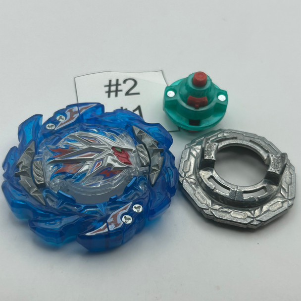 TAKARA TOMY King Helios Blue MM Giga Quick' Burst BU DB Beyblade B-203 [USED]