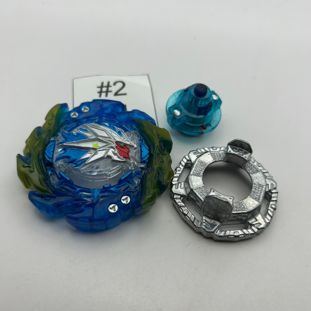 TAKARA TOMY King Helios Blue RR Fortress Quick' Burst BU DB Beyblade B-203 [USED]
