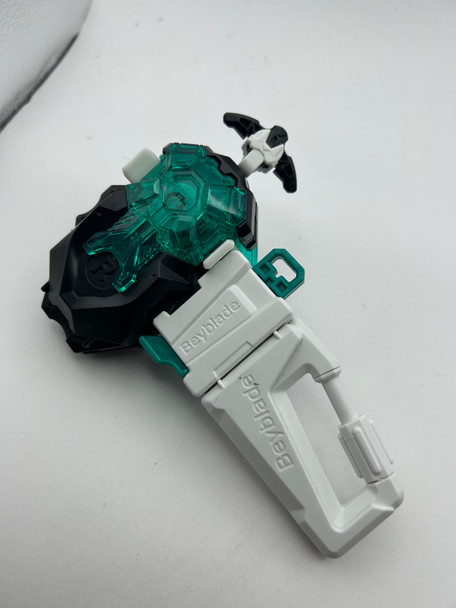 TAKARA TOMY Beyblade Burst WBBA Power Custom BeyLauncher LR w/ Carabiner Grip, Cyber Edition Black B-00 / BBG-41 #3 [USED}