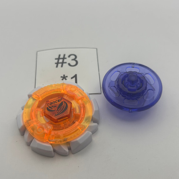 TAKARA TOMY Mad Cancer / Gasher Orange Random Booster Light Vol. 1 Metal Fight / Metal Fusion Beyblade BB-31 [USED]