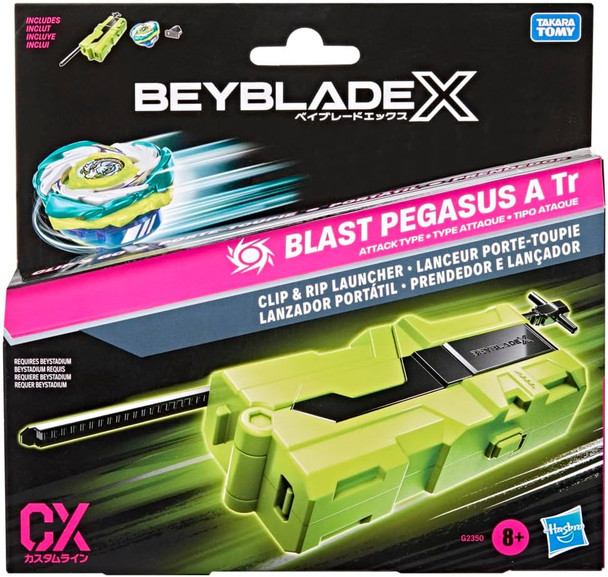 HASBRO Beyblade X Blast Pegasus ATr 'Clip & Rip Launcher Set' G2350