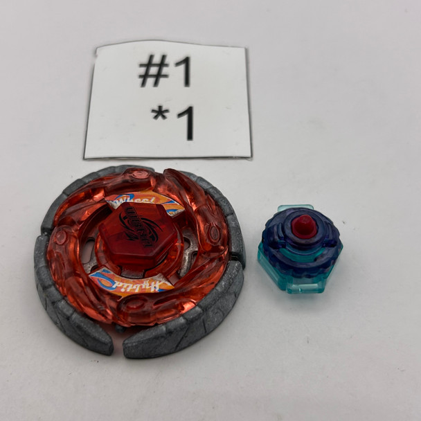 TAKARA TOMY Earth Aquario 90RS Metal Fight / Metal Fusion Beyblade BB-56 Custom Combo[USED]