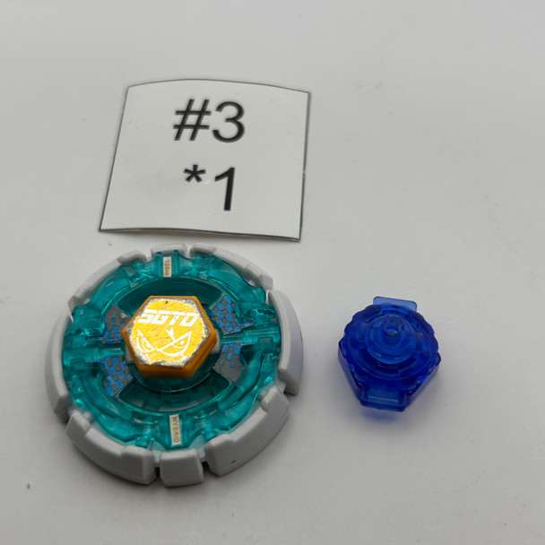 TAKARA TOMY Heat Sagittario 105HF Metal Fusion Plastic Beyblade BB-37 03 [USED]