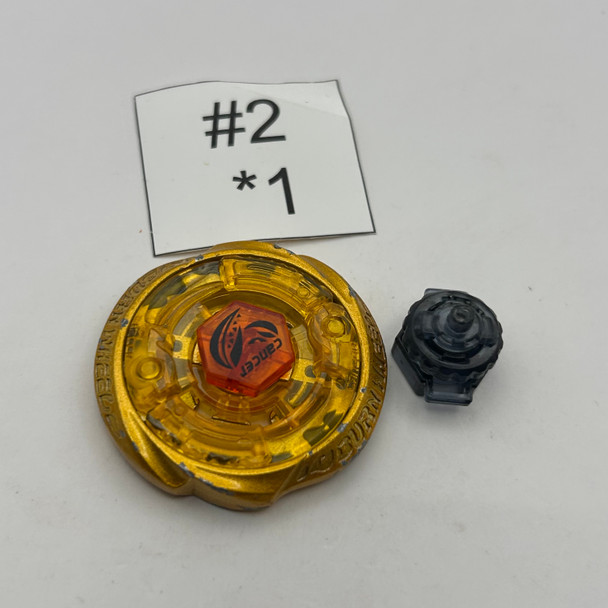 TAKARA TOMY Burn Cancer 105HF Metal Fight / Metal Masters Beyblade BB-100 07 [USED]