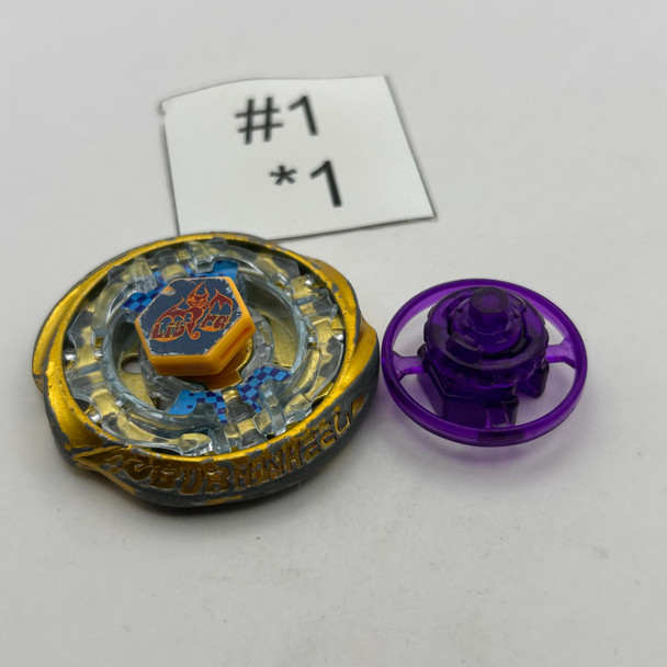 TAKARA TOMY Burn Sagittario D125WF Metal Fusion Plastic Beyblade BB-45 08 [USED]