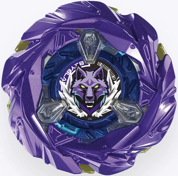 TAKARA TOMY Sterling Silver Wolf 9-70R Beyblade X Booster UX-21 (Metal Coat: Violet)  [NO PACKAGE]