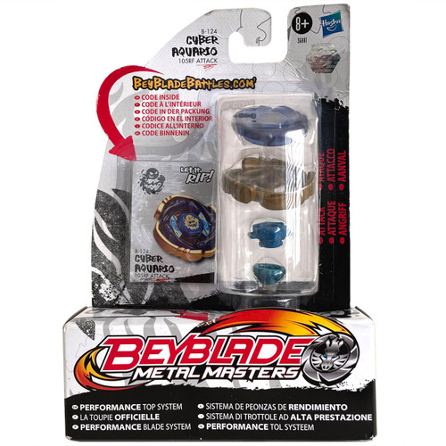 Beyblade Metal Fusion Cyber Aquario Hasbro with Random Launcher Anime Bey  Toy