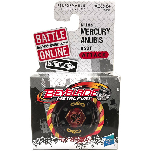 HASBRO Mercury Anubis / Anubius 85XF, Metal Fury Beyblade, Brave