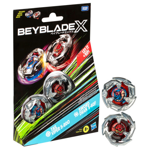 HASBRO Tail Viper & Sword Dran Beyblade X Dual Pack - BeysAndBricks