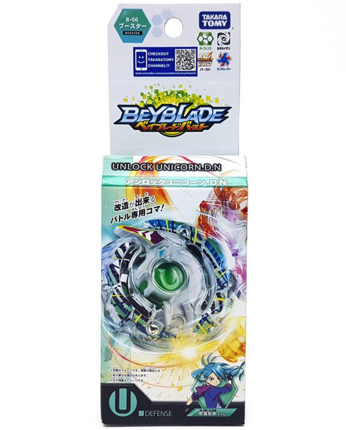 TAKARA TOMY Unlock Unicorn / Unicrest .D.N Burst Beyblade B-56