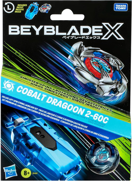 HASBRO Cobalt Dragoon 2-60C Beyblade X Starter BX-34 - BeysAndBricks