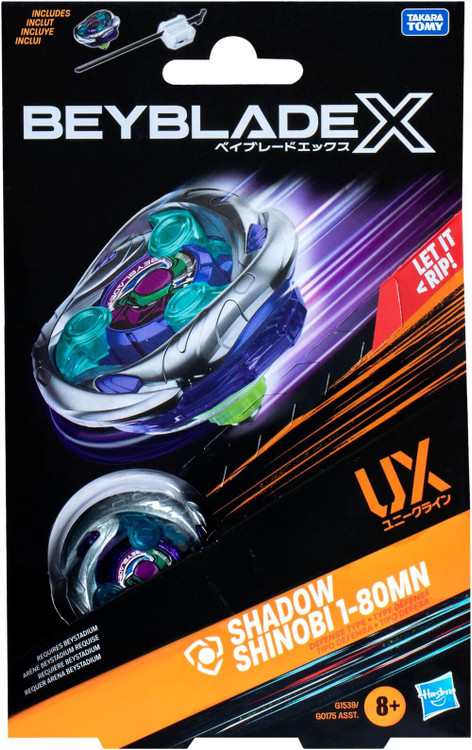 HASBRO Shinobi Shadow 1-80MN Beyblade X Starter - BeysAndBricks