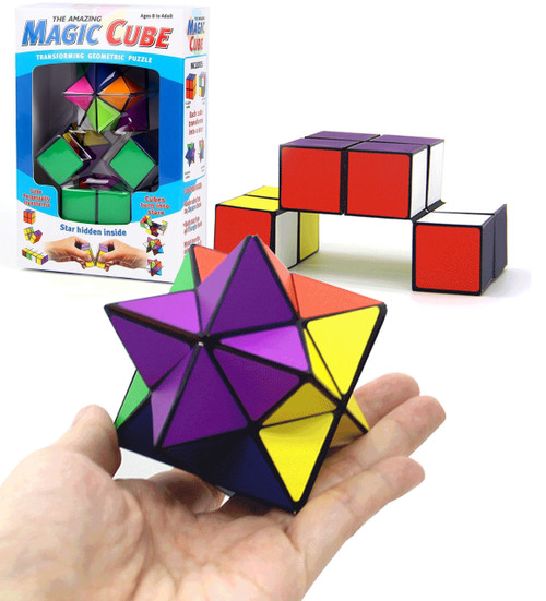 Transforming Geometric Magic Star Puzzle Speed Cube / Skewb