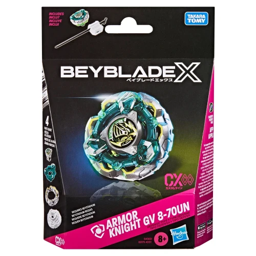 HASBRO Beyblade X Starter Knight Fortress / Armor Knight GV8-70UN