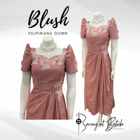 Blush Filipiniana Gown