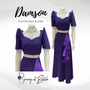 Damson Filipiniana Gown (Pre Order)