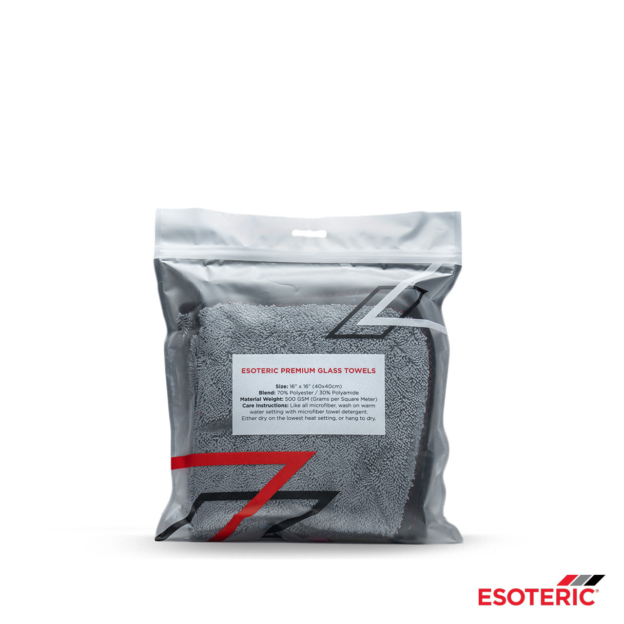 ESOTERIC Red Premium Microfiber Towel - ESOTERIC Car Care