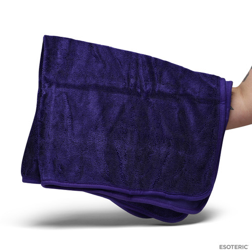 BEST Purple Magic Edgeless 400 GSM Microfiber Towels-Purple 16"x16" 5 Pack 