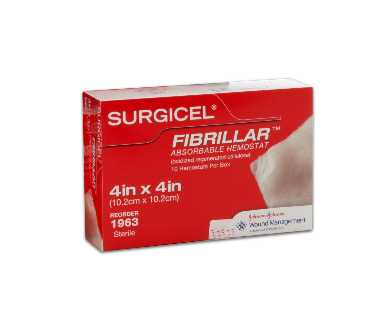 血管の施し　Foil４枚 1963 - Ethicon SURGICEL® FIBRILLAR™ Hemostat 4 in x 4 in