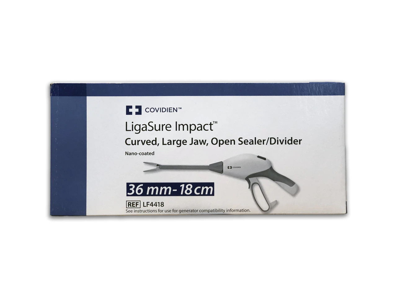 Covidien LF4418 - LigaSure Impact, Curved, Large Jaw, Open Sealer