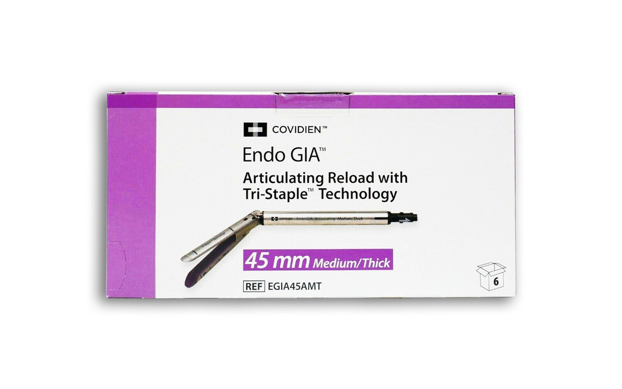 Covidien EGIA45AMT - Endo GIA Articulating Medium/Thick Tri-Staple Reload  45.0mm (Purple)