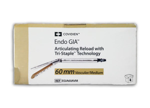 Covidien EGIA60AVM - Endo GIA Reload w/ Tri-Staple Technology - Vascular/Medium; 60mm Covidien EGIA60AVM - Endo GIA Reload w/ Tri-Staple Technology - Vascular/Medium; 60mm
