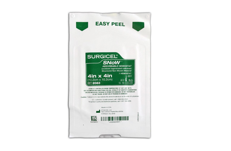 Surgicel 2083 - SNoW® Hemostat, 4" x 4"