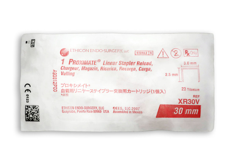 Ethicon XR30V - PROXIMATE Reloadable Staplers (TX) 30mm White (Vascular) Reload