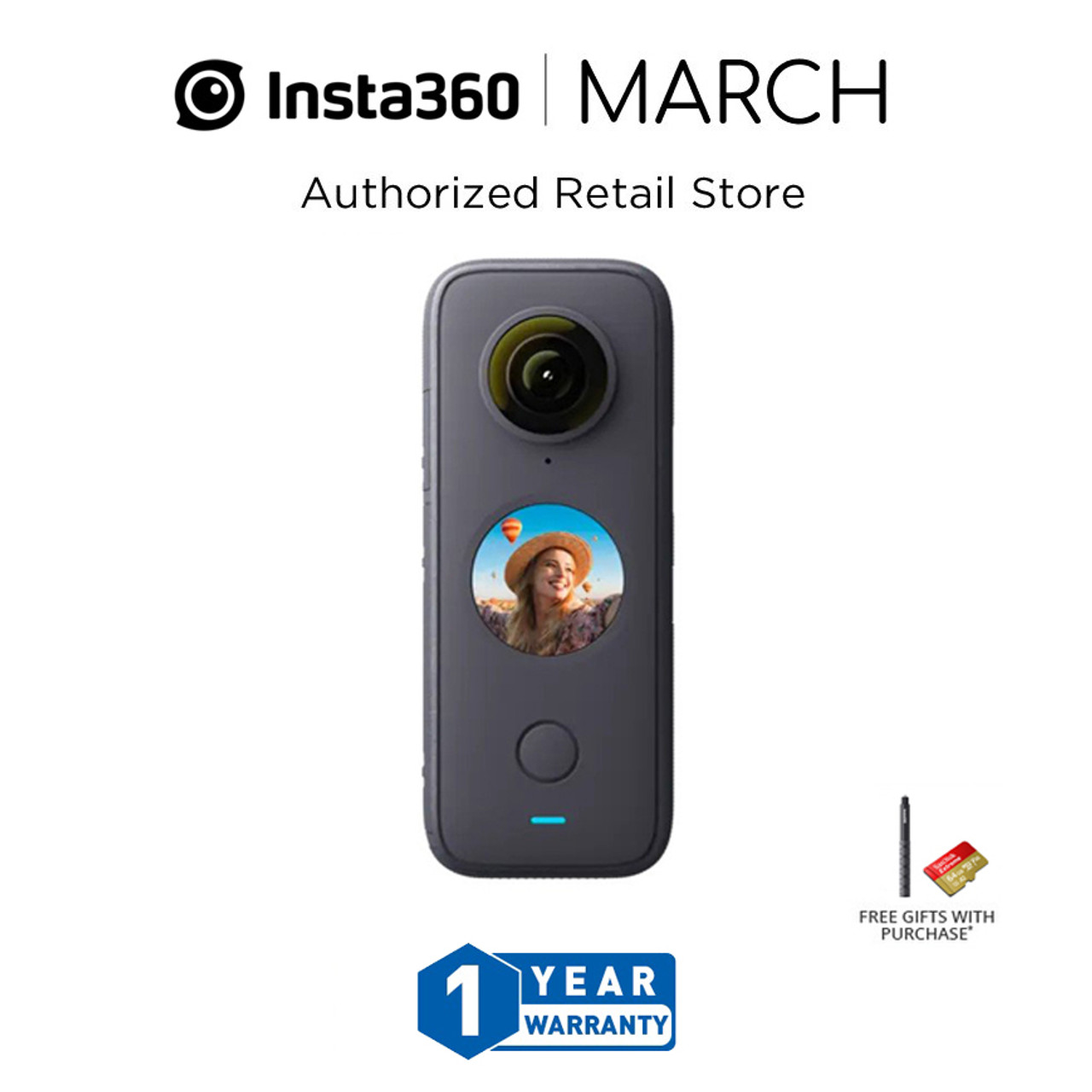 Insta360 ONE X2 with Accessories (Waterproof, Touchscreen, 6-Axis