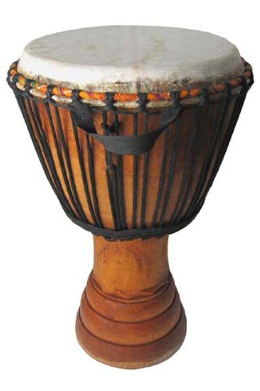 Hand carved Djembe Drum From Ivory Coast 16 X 25 African Drum