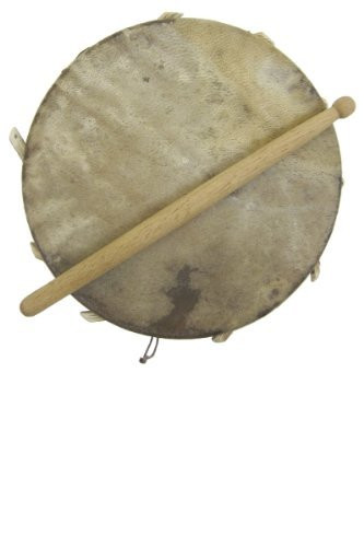 African Sakara Clay Frame Drum - Small 6-7 African Sakara Clay Frame Drum - Small 6-7