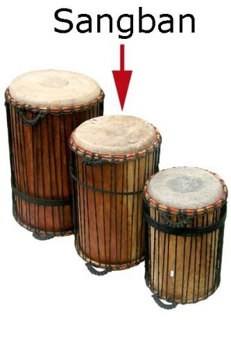 Classic Heartwood Sangban Dunun Drum - 12 X 24 - Djembe Direct