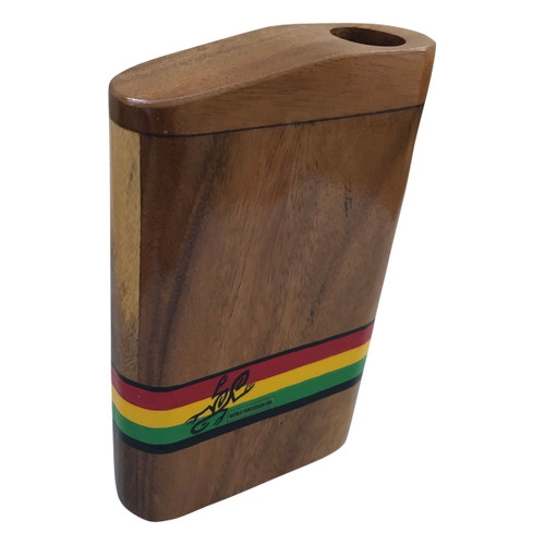 Hardwood Box Didgeridoo - Rasta Teak Hardwood Box Didgeridoo - Rasta Teak