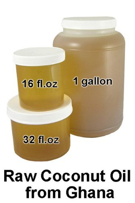 Raw Pure Coconut Oil From Ghana - 1 Gallon Raw Pure Coconut Oil From Ghana - 1 Gallon