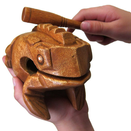 Deluxe Large 6" Wood Frog Guiro Rasp Deluxe Large 6" Wood Frog Guiro Rasp